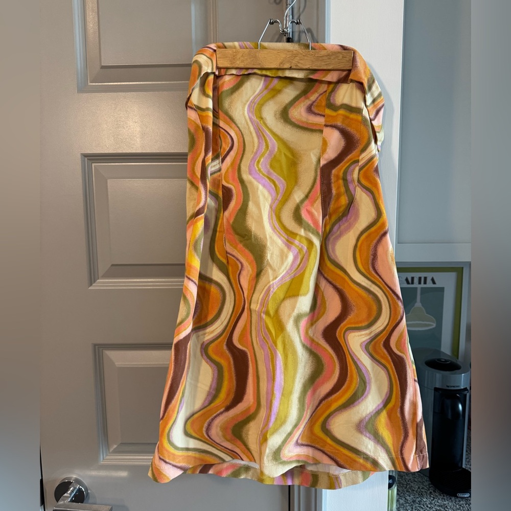 Multicolor Swirl Pattern Dress